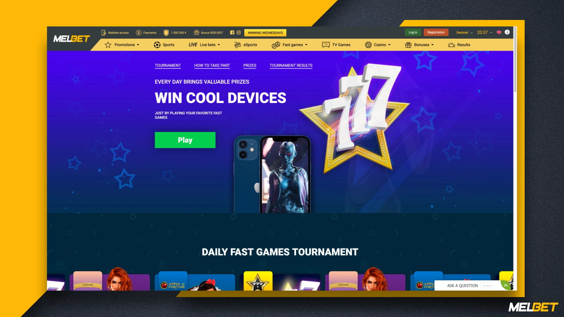 Daily Games Tournament offer