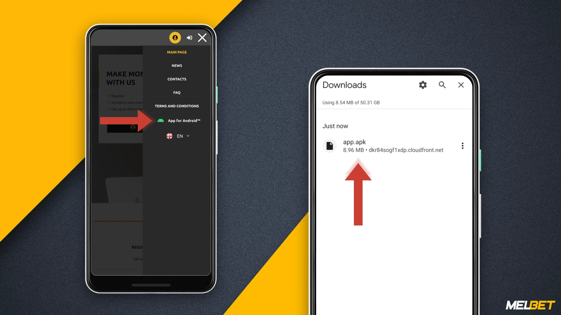 You can track your earnings not only on the website, but also using the special Melbet Affiliate Program app