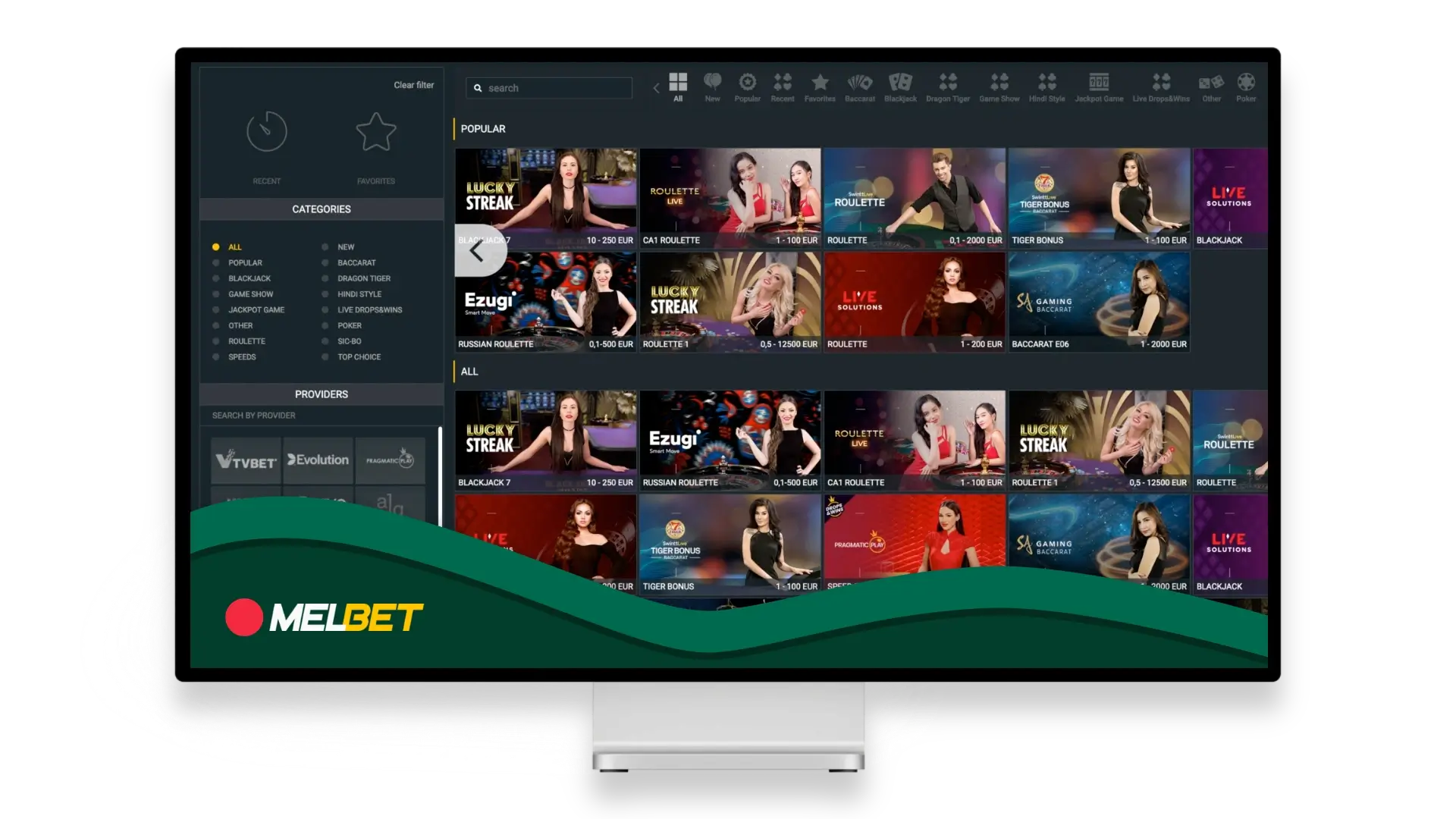 Melbet Casino has hundreds of the best games