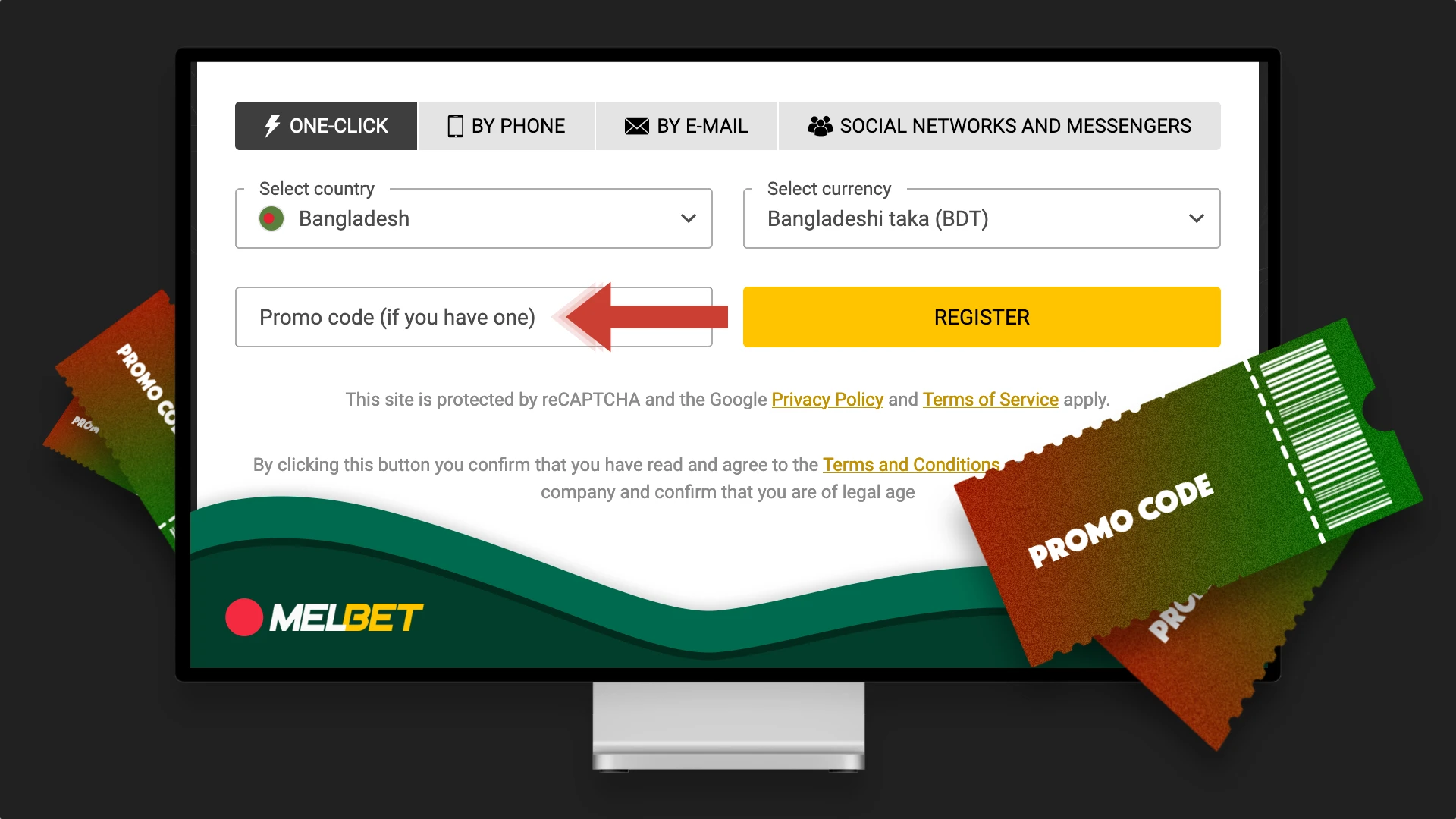 Melbet promo code allows players from Bangladesh to get an extra registration bonus