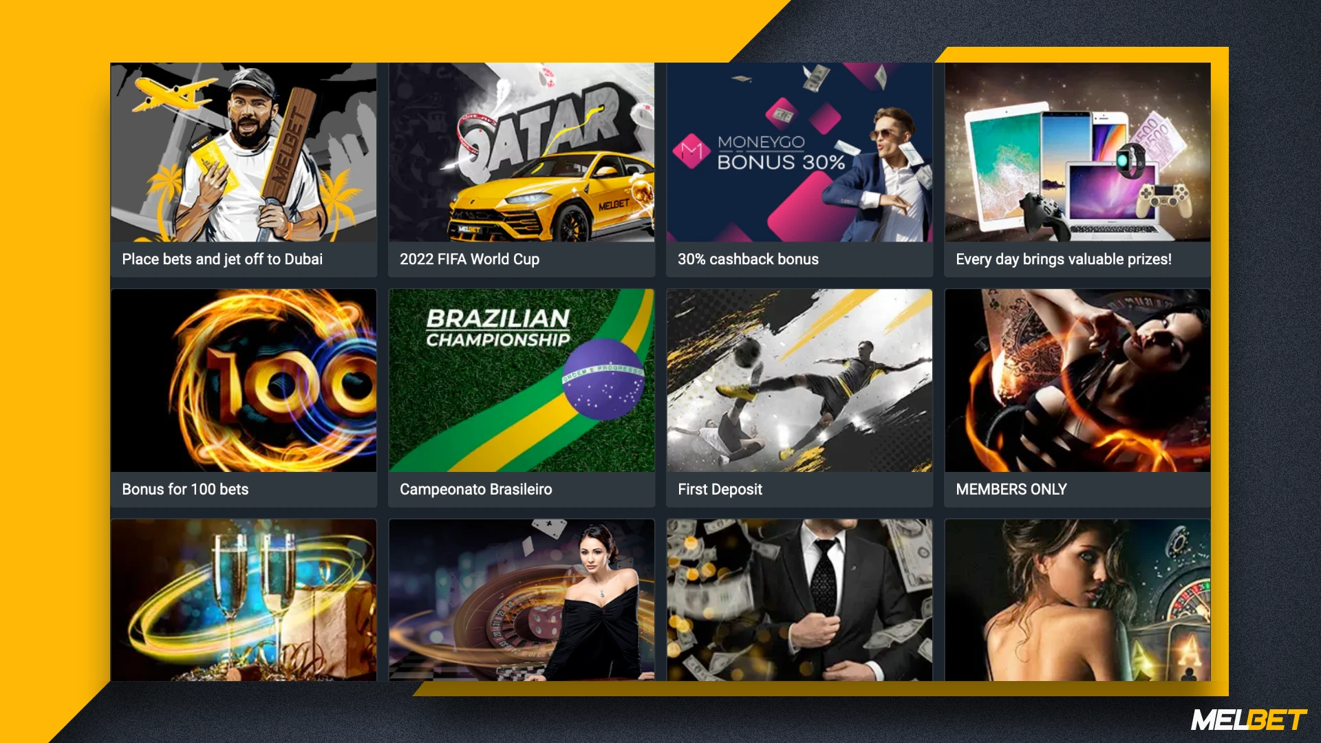 Melbet bookie offers its clients from Bangladesh a lot of different bonuses and promotions